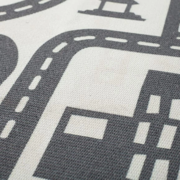 Dunelm Exclusive Tracks Washable Rug Rugs, Cotton, Kids 5 Dunelm Exclusive Tracks Washable Rug Rugs, Cotton, Kids - Image 5