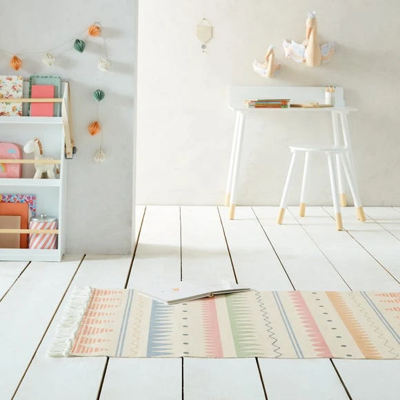 Dunelm Exclusive Ziggy Washable Rug Patterned, Rugs, Ziggy Natural Multi 5 Dunelm Exclusive Ziggy Washable Rug Patterned, Rugs, Ziggy Natural Multi - Image 5