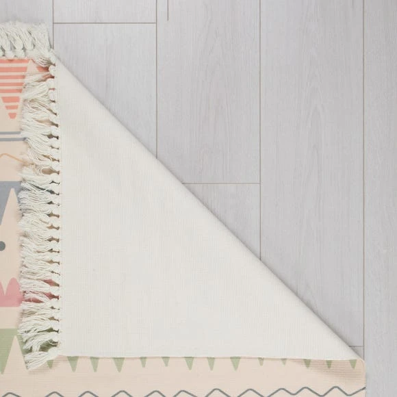 Dunelm Exclusive Ziggy Washable Rug Patterned, Rugs, Ziggy Natural Multi 7 Dunelm Exclusive Ziggy Washable Rug Patterned, Rugs, Ziggy Natural Multi - Image 7