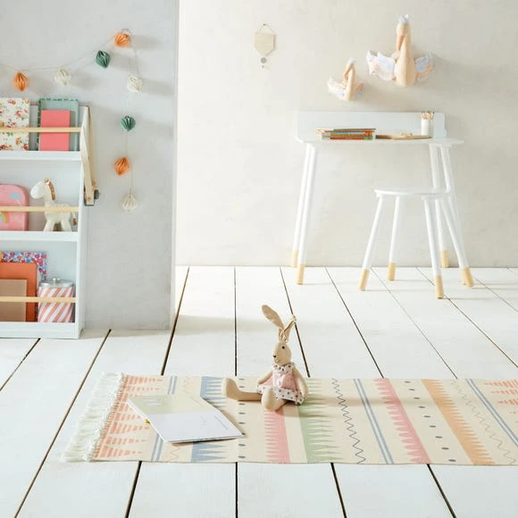 Dunelm Exclusive Ziggy Washable Rug Patterned, Rugs, Ziggy Natural Multi 3 Dunelm Exclusive Ziggy Washable Rug Patterned, Rugs, Ziggy Natural Multi - Image 3