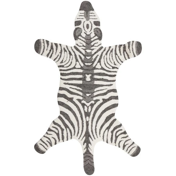 Dunelm Exclusive Zoe the Zebra 90cm x 150cm Rug Rugs, Polyester, Animals 3 Dunelm Exclusive Zoe the Zebra 90cm x 150cm Rug Rugs, Polyester, Animals - Image 3