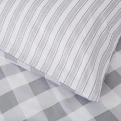 Bianca Cotton Bianca Check And Stripe 100% Cotton Grey Duvet Cover and Pillowcase Set Duvet Cover Sets, Checked, Reversible 11 Bianca Cotton Bianca Check And Stripe 100% Cotton Grey Duvet Cover and Pillowcase Set Duvet Cover Sets, Checked, Reversible -All Kids And Nursery Sales 2024 1000180311 alt04