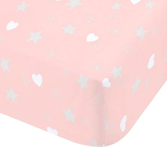Catherine Lansfield Make A Wish Stars Easy Care Single Fitted Sheet Polycotton, Patterned, Fitted Sheets 3 Catherine Lansfield Make A Wish Stars Easy Care Single Fitted Sheet Polycotton, Patterned, Fitted Sheets - Image 3