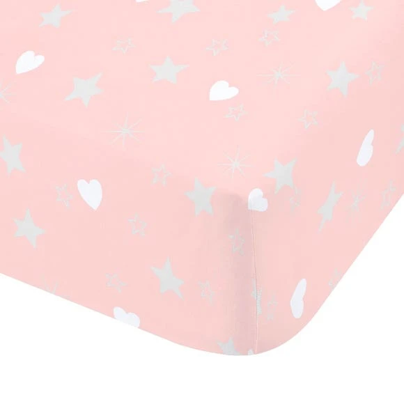 Catherine Lansfield Make A Wish Stars Easy Care Single Fitted Sheet Polycotton, Patterned, Fitted Sheets 4 Catherine Lansfield Make A Wish Stars Easy Care Single Fitted Sheet Polycotton, Patterned, Fitted Sheets - Image 4