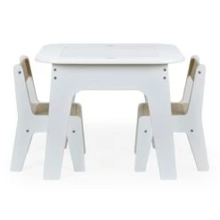 Dunelm Kids White Table and Chair Set Plain, Kids Tables, Wood -All Kids And Nursery Sales 2024 1000180809 alt01