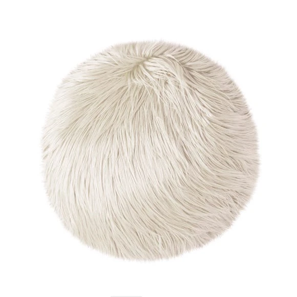 Dunelm Kids Skylar Ivory Mongolian Faux Fur Lounger Acrylic, Beanbags 4 Dunelm Kids Skylar Ivory Mongolian Faux Fur Lounger Acrylic, Beanbags - Image 4