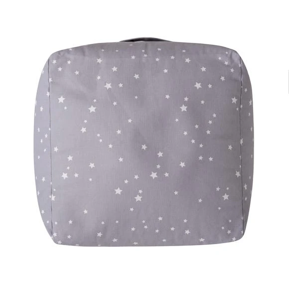 Dunelm Grey Stars Bean Cube Patterned, Beanbags, Cotton 8 Dunelm Grey Stars Bean Cube Patterned, Beanbags, Cotton - Image 8