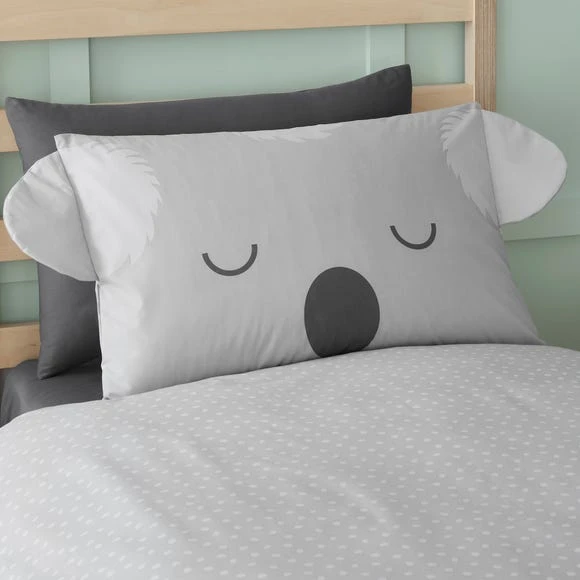 Dunelm 3D Koala Grey 100% Cotton Duvet Cover and Pillowcase Set Reversible, Patterned, Duvet Cover Sets 3 Dunelm 3D Koala Grey 100% Cotton Duvet Cover and Pillowcase Set Reversible, Patterned, Duvet Cover Sets - Image 3