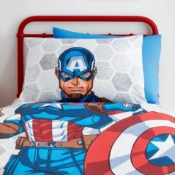 Disney Marvel Captain America Reversible Duvet Cover and Pillowcase Set Polycotton, Duvet Cover Sets, Patterned 10 Disney Marvel Captain America Reversible Duvet Cover and Pillowcase Set Polycotton, Duvet Cover Sets, Patterned -All Kids And Nursery Sales 2024 1000182126 alt02