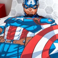 Disney Marvel Captain America Reversible Duvet Cover and Pillowcase Set Polycotton, Duvet Cover Sets, Patterned 11 Disney Marvel Captain America Reversible Duvet Cover and Pillowcase Set Polycotton, Duvet Cover Sets, Patterned -All Kids And Nursery Sales 2024 1000182126 alt03