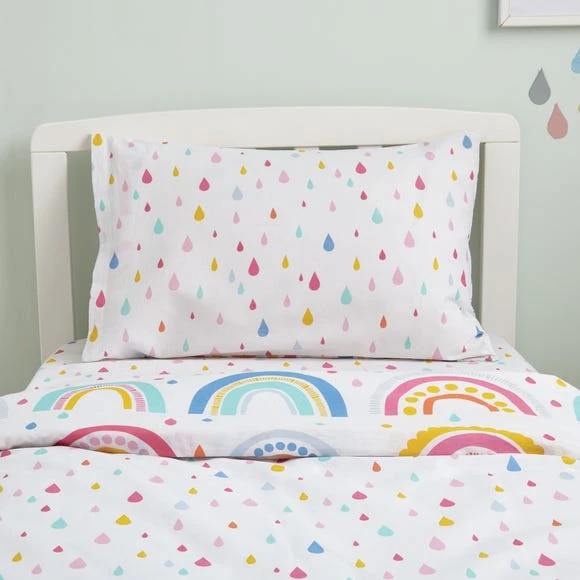 Elements Rainbow Reversible 100% Cotton Cot Bed / Toddler Duvet Cover and Pillowcase Set Patterned, Duvet Cover Sets 7 Elements Rainbow Reversible 100% Cotton Cot Bed / Toddler Duvet Cover and Pillowcase Set Patterned, Duvet Cover Sets - Image 7