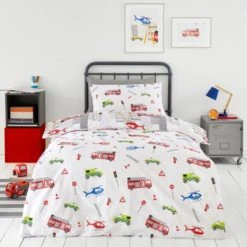 Dunelm Emergency Services Reversible 100% Cotton Duvet Cover and Pillowcase Set Red, Patterned, Duvet Cover Sets 9 Dunelm Emergency Services Reversible 100% Cotton Duvet Cover and Pillowcase Set Red, Patterned, Duvet Cover Sets -All Kids And Nursery Sales 2024 1000182128 alt01