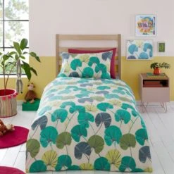 Dunelm Equatorial Reversible 100% Cotton Duvet Cover and Pillowcase Set Floral, Boho, Duvet Cover Sets -All Kids And Nursery Sales 2024 1000182129 alt01