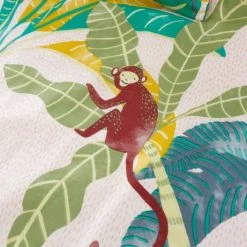 Dunelm Equatorial Reversible 100% Cotton Duvet Cover and Pillowcase Set Floral, Boho, Duvet Cover Sets -All Kids And Nursery Sales 2024 1000182129 alt04