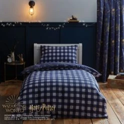 Harry Potter Hogwarts Glow in The Dark Duvet Cover and Pillowcase Set Patterned, Duvet Cover Sets, Light Blue -All Kids And Nursery Sales 2024 1000182131 alt01