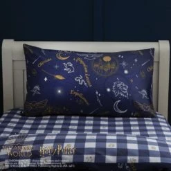 Harry Potter Hogwarts Glow in The Dark Duvet Cover and Pillowcase Set Patterned, Duvet Cover Sets, Light Blue -All Kids And Nursery Sales 2024 1000182131 alt02