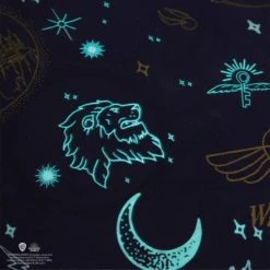 Harry Potter Hogwarts Glow in The Dark Duvet Cover and Pillowcase Set Patterned, Duvet Cover Sets, Light Blue -All Kids And Nursery Sales 2024 1000182131 alt05