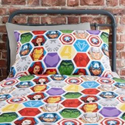 Disney Marvel Iron Man Reversible Duvet Cover and Pillowcase Set Duvet Cover Sets, Patterned, Polycotton -All Kids And Nursery Sales 2024 1000182134 alt04