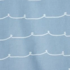 The Edited Life Protect our Seas Blue 100% Organic Cotton Duvet Cover and Pillowcase Set Boho, Patterned, Light Blue -All Kids And Nursery Sales 2024 1000182138 alt04