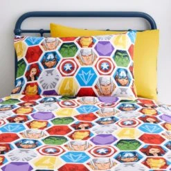 Dunelm Marvel Thor Reversible Duvet Cover and Pillowcase Set Duvet Cover Sets, Polycotton, Patterned -All Kids And Nursery Sales 2024 1000182142 alt04