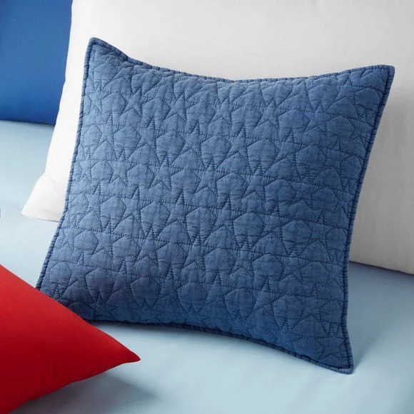Dunelm Quilted Star Cushion Kids Cushion, Polyester 2 Dunelm Quilted Star Cushion Kids Cushion, Polyester - Image 2
