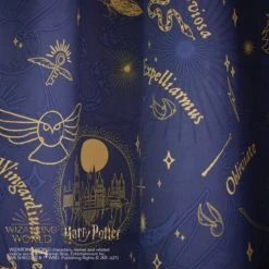 Harry Potter Hogwarts Blackout Pencil Pleat Curtains Polyester, MultiColoured, Patterned -All Kids And Nursery Sales 2024 1000182164 alt01