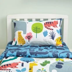 Elements Jungle Pack of 2 100% Cotton Fitted Sheets 14cm, Patterned, MultiColoured 11 Elements Jungle Pack of 2 100% Cotton Fitted Sheets 14cm, Patterned, MultiColoured -All Kids And Nursery Sales 2024 1000182168 alt04