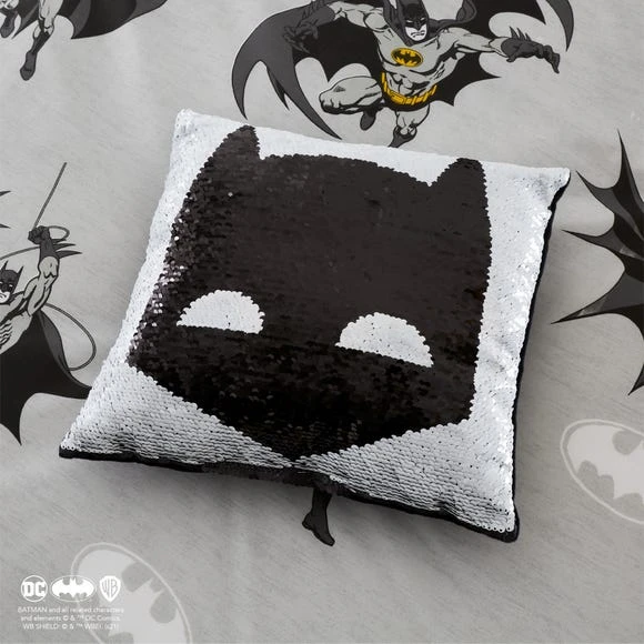 Batman Reversible Sequin Cushion Polyester, Kids Cushion 3 Batman Reversible Sequin Cushion Polyester, Kids Cushion - Image 3
