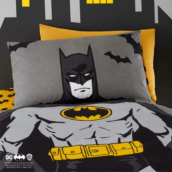 Batman Single Reversible Duvet Cover and Pillowcase Set Patterned, Polycotton, Duvet Cover Sets 4 Batman Single Reversible Duvet Cover and Pillowcase Set Patterned, Polycotton, Duvet Cover Sets - Image 4