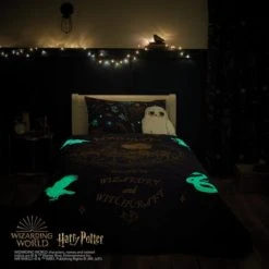 Harry Potter Hogwarts Glow in the Dark Bedspread Bedspreads & Runners, Quilted, Polycotton -All Kids And Nursery Sales 2024 1000182251 alt01