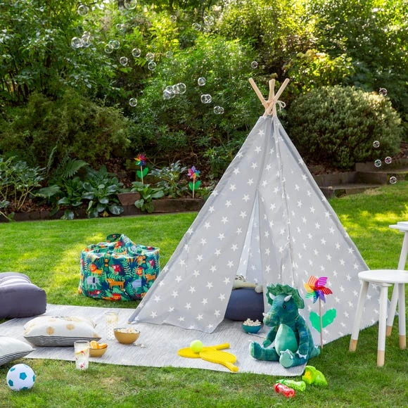 Dunelm Kids Bamboo Teepee Stars, Kids Furniture, Cotton 3 Dunelm Kids Bamboo Teepee Stars, Kids Furniture, Cotton - Image 3