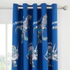 Catherine Lansfield Blue Dinobot Blackout Eyelet Curtains Polycotton, Patterned, Dinosaur 8 Catherine Lansfield Blue Dinobot Blackout Eyelet Curtains Polycotton, Patterned, Dinosaur -All Kids And Nursery Sales 2024 1000184209 alt01