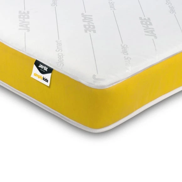 Jay-Be JayBe Simply Kids Medium Anti Allergy Foam Free Pocket Sprung Mattress Temperature Regulating, White, Plain 2 Jay-Be JayBe Simply Kids Medium Anti Allergy Foam Free Pocket Sprung Mattress Temperature Regulating, White, Plain - Image 2