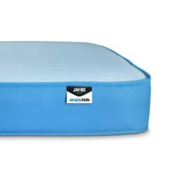 Jay-Be JayBe Simply Kids Medium Waterproof Foam Free Open Coil Mattress Made in the UK, Arrives in a Box, Light Blue -All Kids And Nursery Sales 2024 1000184600 alt01