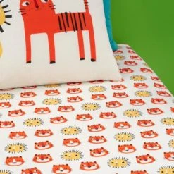 Cosatto Tiger Tropics Pack of 2 100% Cotton Fitted Sheets Animals, MultiColoured -All Kids And Nursery Sales 2024 1000185003 alt01