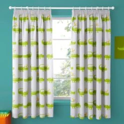 Cosatto Crocodile Smiles Pencil Pleat Curtains Patterned, Cotton -All Kids And Nursery Sales 2024 1000185008 alt01