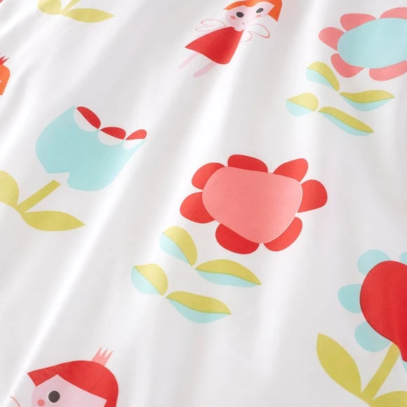 Cosatto Fairy Garden 100% Cotton Reversible Duvet Cover and Pillowcase Set MultiColoured, Printed, Animals 4 Cosatto Fairy Garden 100% Cotton Reversible Duvet Cover and Pillowcase Set MultiColoured, Printed, Animals - Image 4