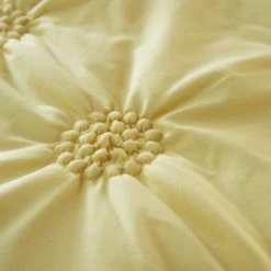 Dunelm Ruched Spot Yellow Duvet Cover and Pillowcase Set Embroidered, Duvet Cover Sets, Polycotton -All Kids And Nursery Sales 2024 1000186776 alt02