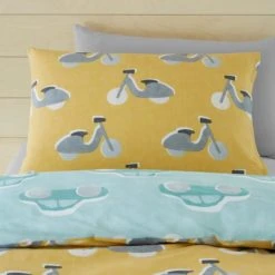 Dunelm Retro Cars Blue 100% Cotton Reversible Duvet Cover and Pillowcase Set Duvet Cover Sets, Light Blue, Patterned -All Kids And Nursery Sales 2024 1000186780 alt03