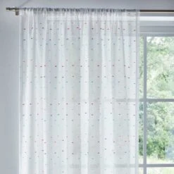 Dunelm Clipped Multicoloured Voile Voile Panels, Spotted, Polyester -All Kids And Nursery Sales 2024 1000186788 alt01