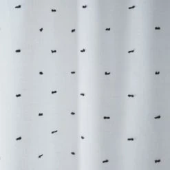 Dunelm Clipped Black Voile Spotted, Polyester, Voile Panels -All Kids And Nursery Sales 2024 1000186789 alt02