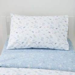 Dunelm Doodle Dino Blue 100% Cotton Reversible Cot Bed / Toddler Duvet Cover and Pillowcase Set Dinosaur, Duvet Cover Sets, Animals -All Kids And Nursery Sales 2024 1000186791 alt03