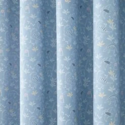 Dunelm Doodle Dino Blue Blackout Eyelet Curtains Light Blue, Dinosaur, Patterned -All Kids And Nursery Sales 2024 1000186793 alt02