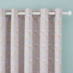 Dunelm Ditsy Bunny Pink Blackout Eyelet Curtains Cotton, Printed, Light Pink -All Kids And Nursery Sales 2024 1000186798 alt01
