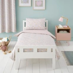 Dunelm Ditsy Bunny Pink Blackout Eyelet Curtains Cotton, Printed, Light Pink -All Kids And Nursery Sales 2024 1000186798 alt04