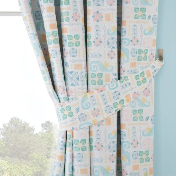 Disney Moana Blackout Pencil Pleat Curtains Cotton, MultiColoured, Patterned 5 Disney Moana Blackout Pencil Pleat Curtains Cotton, MultiColoured, Patterned - Image 5