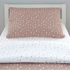 Dunelm Pink Spotted 100% Jersey Cotton Reversible Cot Bed / Toddler Duvet Cover and Pillowcase Set Light Pink, Duvet Cover Sets 10 Dunelm Pink Spotted 100% Jersey Cotton Reversible Cot Bed / Toddler Duvet Cover and Pillowcase Set Light Pink, Duvet Cover Sets -All Kids And Nursery Sales 2024 1000186827 alt02