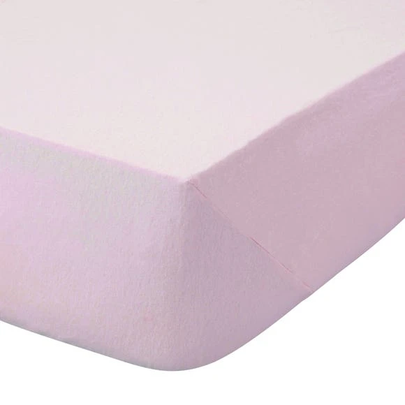 Dunelm Kids Non Iron Plain Dye Pale Pink Cot Bed / Toddler Fitted Sheet 16cm, Polycotton, Fitted Sheets 1 Dunelm Kids Non Iron Plain Dye Pale Pink Cot Bed / Toddler Fitted Sheet 16cm, Polycotton, Fitted Sheets