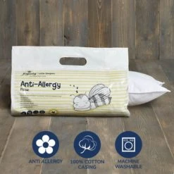 Fogarty Little Sleepers Anti Allergy Cot Bed Pillow Pillows, Polycotton