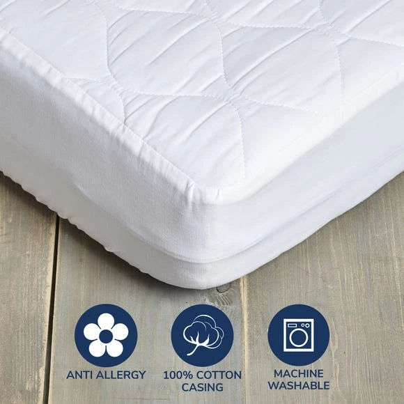 Fogarty Little Sleepers Anti Allergy Quilted Mattress Protector Mattress Protectors, Polycotton 1 Fogarty Little Sleepers Anti Allergy Quilted Mattress Protector Mattress Protectors, Polycotton